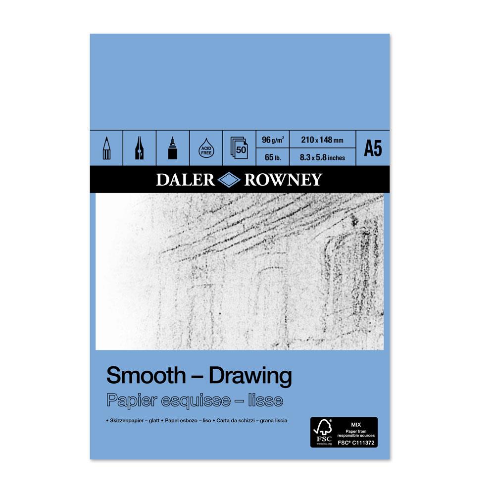 Daler Rowney Smooth Drawing Pad A3, A4 and A5